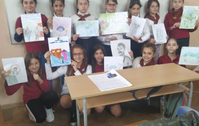 Четвъртокласници с изложба на картини по Вазови произведения